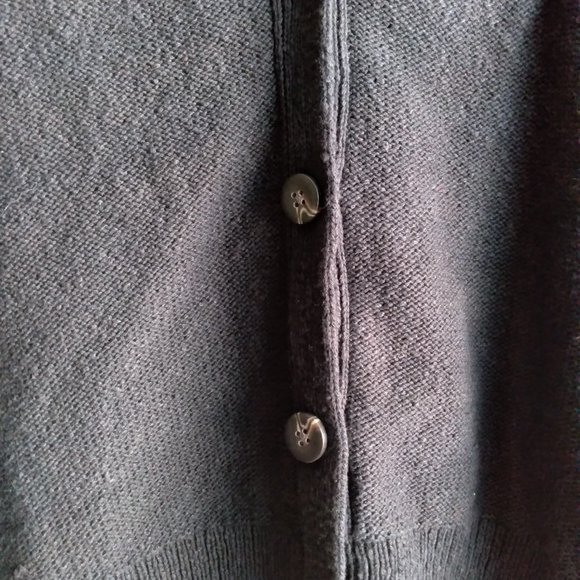 Madewell Black Short-Sleeve Knit Cardigan Sweater - Picture 4 of 7